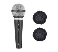 FDGGT 1 Support De Microphone, 2 Caches De Microphone, Mini Microphone De Simulation, Microphone De Performance pour Enfants, Accessoires De Fête Et De Danse