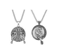 FDGGT 2 Colliers Pendentif Corbeau, Colliers en Métal, Colliers Personnalisés, Unisexes, Colliers Rétro Simples, Accessoires Vestimentaires