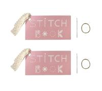 FDGGT 2 Ensembles De Mini Kits De Couture, Ensemble De Livres De Broderie Créatifs, Mini Accessoires De Livre De Couture, Kit De Couture De Livre De Couture, Cartes De Couture