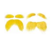 FDGGT 2 Paires De Faux Sourcils Et 2 Fausses Barbes, Accessoires De Déguisement Créatifs, Accessoires De Cosplay, Accessoires De Costumes De Mascarade