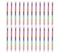 FDGGT 24 Crayons De Couleur, Crayons De Couleur pour Enfants, Ensemble De Crayons De Couleur Créatifs, Crayons Empilables pour Peinture, Fournitures De Bureau Et Scolaires