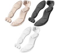 FDGGT 3 Paires De Semelles Intérieures En Éponge, Semelles Intérieures Antidérapantes Pour Femmes, Coussinets De Talon Doux Absorbant Les Chocs, Semelles Intérieures Anti-Usure