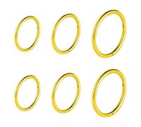 FDGGT 6 Pièces Anneau De Nez Et Bijoux pour Les Lèvres, Anneau De Nez en Acier Inoxydable, Bijoux De Perçage, Bijoux À La Mode Et Simples, Peuvent Être Utilisés pour Les Oreilles, Les Lèvres, Le Nez