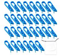 FDGGT Clips De Poubelle 30 Pièces Et Sac De Rangement 1 Pièce, Support De Sac Poubelle, Clip en Plastique Antidérapant, Accessoires De Poubelle