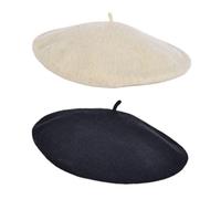 FDGGT Lot De 2 Bérets, Chapeaux pour Femmes, Bérets Classiques À La Mode, Chapeaux d'artiste, Accessoires Vestimentaires