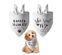 FDGGT Lot De 2 Écharpes pour Animaux De Compagnie, Écharpe De Salive pour Animaux De Compagnie, Écharpe Triangulaire pour Chien, Écharpe Douce Blanche, Fournitures pour Animaux De Compagnie