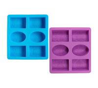 FDGGT Lot De 2 Moules en Silicone À Motifs, Moules Multifonctionnels, Moules De Cuisson, Peuvent Être Utilisés pour La Fabrication De Savon, D'Aromathérapie, De Gâteaux