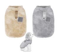 FDGGT Lot De 2 Vêtements en Peluche pour Animaux De Compagnie, Vêtements Chauds pour Animaux De Compagnie, Accessoires De Dressage pour Animaux De Compagnie