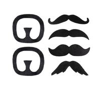 FDGGT Pack De 6 Fausses Moustaches, Moustaches Drôles, Moustaches Drôles, Accessoires De Cosplay, Accessoires De Mascarade