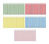 FDGGT Paquet De 100 Pinceaux À Gratter Colorés, Pinceaux Créatifs, Pinceaux pour Enfants, Pinceaux en Bois, Outils d'art À Gratter DIY