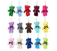 FDGGT Paquet De 15 Pendentifs Ours, Pendentifs Ours En Peluche, Pendentifs De Dessin Animé Mignon, Pendentifs Porte-Clés Créatifs