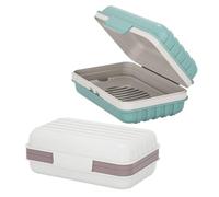 FDGGT Paquet De 2 Porte-Savon Portable, Porte-Savon De Voyage, Porte-Savon Étanche, Porte-Savon De Vidange, Fournitures De Salle De Bain