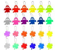 FDGGT Paquet De 24 Étiquettes Réfléchissantes, Étiquettes D'Avertissement Réfléchissantes, Étiquettes De Dessin Animé Mignonnes, Étiquettes De Sac À Dos, Étiquettes De Conduite De Nuit