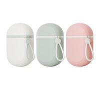 FDGGT Porte-Savon 3 Pièces avec Fonction De Transport À La Main, Porte-Savon De Voyage, Porte-Savon Portable, Porte-Savon Anti-Fuite, Porte-Savon Hermétique