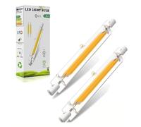 FDHVCB Ampoule LED R7S 78mm 10W Dimmable - R7S LED COB 78mm Ampoules Équivalent à Lampe Halogène 100W, 1000LM Blanc Chaud 3000K - Économise 90% d'Énergie, Sans Scintillement 360° (Lot de 4)