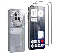 FDHYFGDY 2+2 Pièces Film pour Nothing Phone 3a Pro Verre Trempé, Protection de l'appareil Photo et Film de Protection du Verre, Dureté 9H, Protecteur d'écran HD