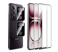 FDHYFGDY 2+2 Pièces Film pour Oppo Reno 12 Pro 5G Verre Trempé, Protection de l'appareil Photo et Film de Protection du Verre, Dureté 9H, Protecteur d'écran HD