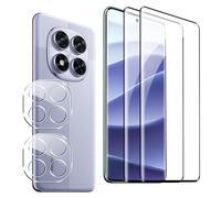 FDHYFGDY 2+2 Pièces Film pour Xiaomi Redmi Note 14 Pro 5G/Poco X7 5G Verre Trempé, Protection de l'appareil Photo et Film de Protection du Verre, Dureté 9H, Protecteur d'écran HD