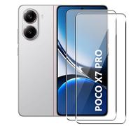 FDHYFGDY 2 Pièces Film de Protection pour Xiaomi POCO X7 Pro/Xiaomi 14T/14T Pro/Xiaomi POCO F6 Verre Trempé, Film de Protection en Verre Dureté 9H, Protecteur d'écran HD Anti-Bulles