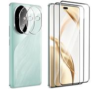 FDHYFGDY 2 Pièces pour Honor 200 Pro Film de Protection pour Verre Trempé, 2 Pièces de Film de Verre pour Appareil Photo, Dureté 9H, Protecteur d'écran Anti-Rayures et sans Bulles