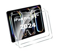 FDHYFGDY 2 Pièces Protection D'écran pour iPad Pro 11" 2024 Verre Trempé, Résistant aux Rayures, sans bulles, dureté 9H, film de protection d'écran pour iPad Pro 11" 2024