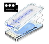 FDHYFGDY 2 Pièces Verre Trempé pour Samsung Galaxy S26 Protection écran, avec Protection D'objectif [Installation Automatique], Haute Définition, sans Bulles, Dépoussiérage Automatique