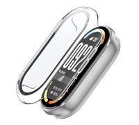 FDHYFGDY Coque de Protection pour Xiaomi Smart Band 10, avec Protecteur d'écran, Ultra-Mince et résistant aux Rayures,Compatible avec Xiaomi Smart Band 10 - Transparent