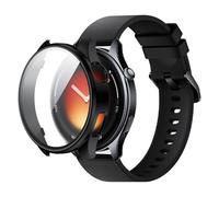 FDHYFGDY Coque de Protection pour Xiaomi Watch 5, avec Protecteur d'écran, Ultra-Mince et résistant aux Rayures,Compatible avec Xiaomi Watch 5 - Noir