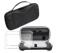 FDHYFGDY Coque pour Nintendo Switch 2 Étui + 2X Film de Protection,[Ferme à l'amorçage] Hard Protective Case Handheld Bag Bas, Transporter Le Sac pour Switch 2 Coque, Voyage-Friendly - Noir