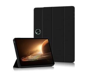FDHYFGDY Coque pour Oneplus Pad 2/Oppo Pad 3 Pro 12.1 Pouce Étui de Protection, Nouvel Étui en Cuir PU Triple Pli Housse de Protection avec Fonction Veille/Réveil Automatique - Noir