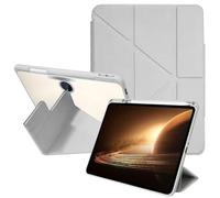FDHYFGDY Coque pour OnePlus Pad Lite/Oppo Pad SE Étui de Protection Pliable Multi-Angles, Cuir PU Triple Pli Housse de Protection avec Fonction Veille/Réveil Automatique-Gris