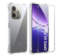 FDHYFGDY Coque pour Oppo A5 Pro 4G/5G +1x Film de Protection, Anti-jaunissement, Antichoc et Résistant aux Rayures, CEtui Ultra-Mince en TPU Souple pour Oppo A5 Pro 4G/5G