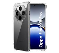 FDHYFGDY Coque pour Oppo Find X8 Pro 5G Case,Coque de téléphone Transparente en Silicone résistant aux Chocs, Coque de Protection en TPU Souple Transparent