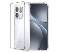 FDHYFGDY Coque pour Oppo Find X9 + 1x Film de Protection, Anti-Jaunissement, Antichoc et Résistant aux Rayures, CEtui Ultra-Mince en TPU Souple pour Oppo Find X9