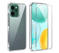 FDHYFGDY Coque pour Oppo Reno 14F/14 FS (4G/5G) +1x Film de Protection, Anti-jaunissement, Antichoc et Résistant aux Rayures, CEtui Ultra-Mince en TPU Souple pour Oppo Reno 14F/FS