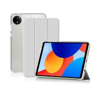 FDHYFGDY Coque pour Redmi Pad SE 8,7", Housse en Cuir PU + TPU, Housse de Protection Triple Pliage avec Fonction Veille/Réveil Automatique - Gris
