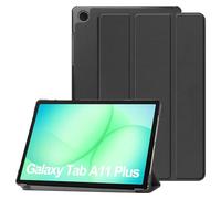 FDHYFGDY Coque pour Samsung Galaxy Tab A11+/A11 Plus Étui de Protection, Étui de Protection Ultra-Mince en PU à Trois Volets avec Fonction Veille/Réveil Automatique - Noir