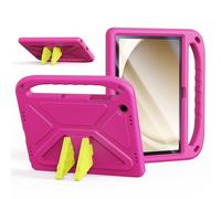 FDHYFGDY Coque pour Samsung Galaxy Tab A11 Plus/A11+ 11", Léger Résistante Étui Antichoc Poignée de Transpor, Housse de Protection Robuste pour Enfant und Adulte Coque, Rose