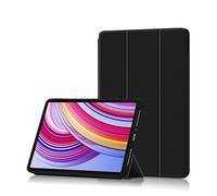 FDHYFGDY Coque pour Xiaomi Redmi Pad Pro 4G/5G/ Poco Pad Étui de Protection, Nouvel Étui en Cuir PU Triple Pli Housse de Protection avec Fonction Veille/Réveil Automatique - Noir