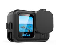 FDHYFGDY Étui de Protection en Silicone pour GoPro Hero 13 Black - Coque, Capuchon d'Objectif et Lanière - Ensemble d'Accessoires - Noir