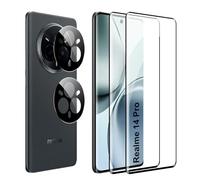 FDHYFGDY Protecteur d'écran pour Realme 14 Pro Verre Trempé,【2+2】 Protection de l'appareil Photo et Film de Protection du Verre,Dureté 9H, Anti-Rayures