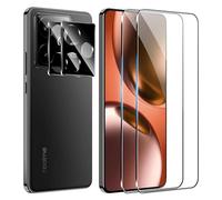 FDHYFGDY Protecteur d'écran pour Realme GT 7/ Realme GT 7T Verre Trempé,【2+2】 Protection de l'appareil Photo et Film de Protection du Verre,Dureté 9H, HD Anti-Rayures