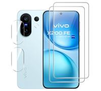 FDHYFGDY Protecteur d'écran pour Vivo X200 FE Verre Trempé,【2+2】 Protection de l'appareil Photo et Film de Protection du Verre,Dureté 9H, Anti-Rayures