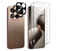 FDHYFGDY Protecteur d'écran pour Xiaomi 15T/Xiaomi 15T Pro Verre Trempé,【2+2】 Protection de l'appareil Photo et Film de Protection du Verre,Dureté 9H, Anti-Rayures