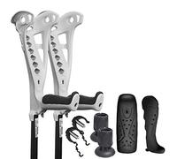 FDI Access Lot de 2 béquilles confortables en aluminium Blanc