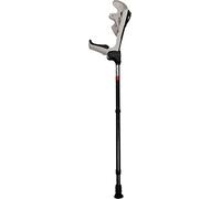 FDI Canne anglaise - béquille confort - béquille médicale orthopédique - Paire de cannes 60/75 kg - tubes en aluminium - poignées réglables - 816049 - Identités 49