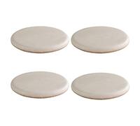 FDISDIFH Coussin De Chaise Rond pour Bistrot en Plein Air, Coussin De SièGe ImperméAble pour IntéRieur Et ExtéRieur, AntidéRapante Galette De Chaise Ronds,Blanc,40cm(4 Pcs)