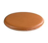 FDISDIFH Coussin De Chaise Rond pour Bistrot en Plein Air, Coussin De SièGe ImperméAble pour IntéRieur Et ExtéRieur, AntidéRapante Galette De Chaise Ronds,Light Brown,40cm(1 Pcs)