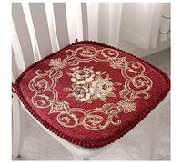 FDISDIFH Lot de 1/2/4/6 Galette De Chaise avec Attaches 43x42cm, DéHoussable Coussins De SièGe en Forme De U, 3cm Epaisse Coussins De Chaise D'IntéRieur,O,48x45cm(4 Pack)