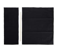 Fdit 1 Ensemble de Couverture de Chaise de Directeur Décontracté Siège en Toile de Remplacement et Protection de Tabouret en Toile Arrière pour Les Fournitures de Couverture de Meubles de(Le Noir)